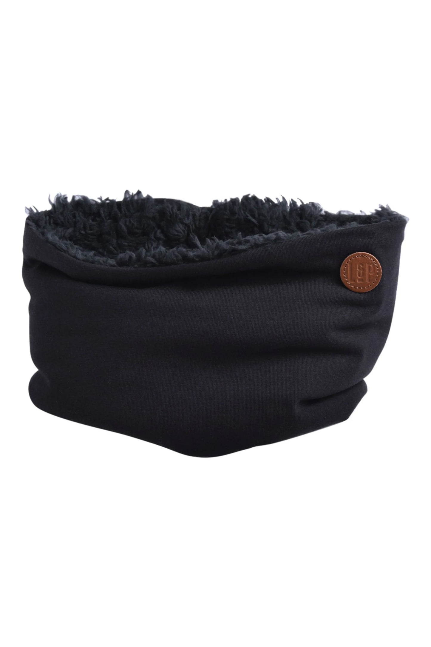 L&P Sherpa Lined Neck Warmer || Black