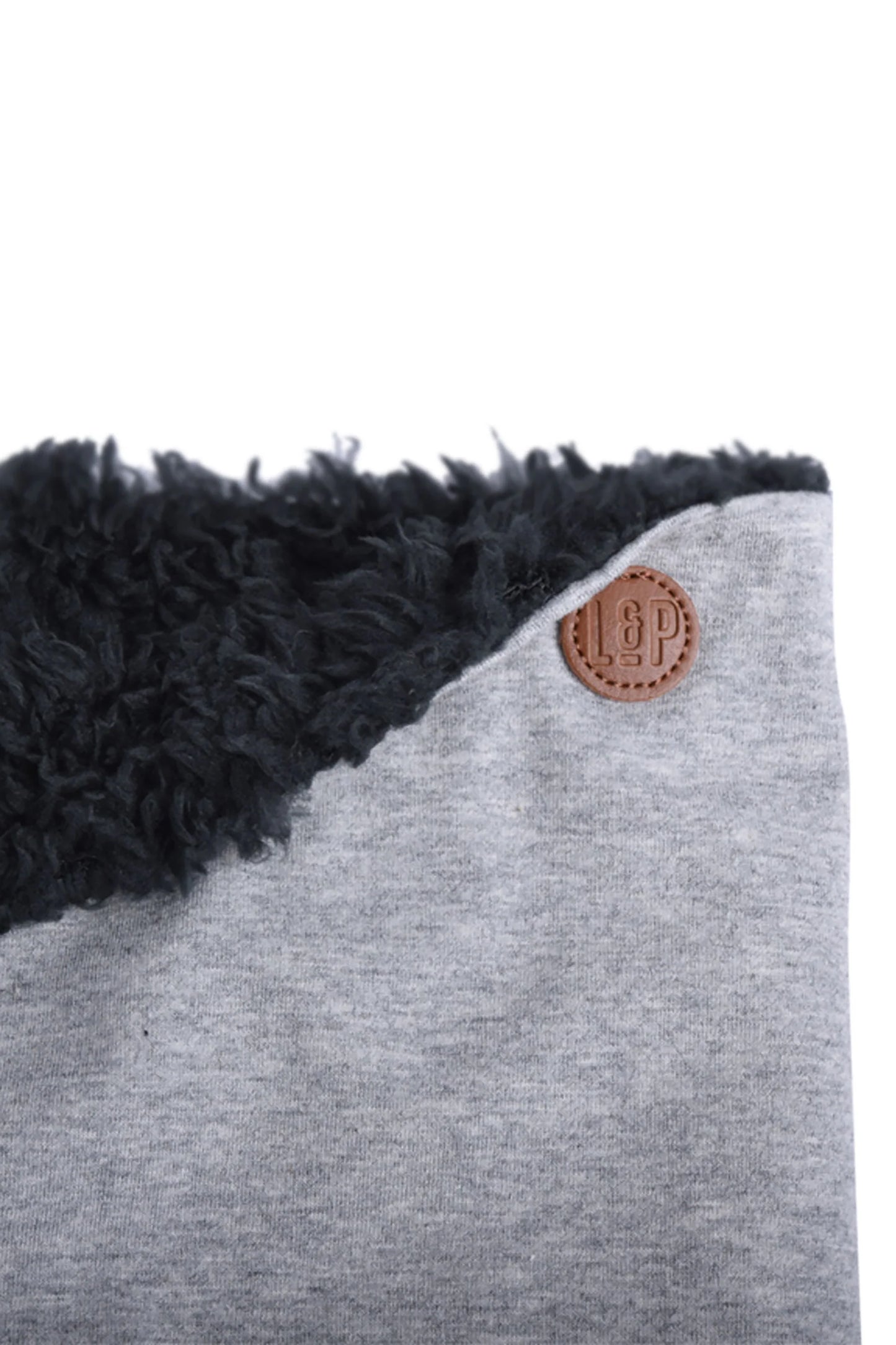 L&P Sherpa Lined Neck Warmer || Grey