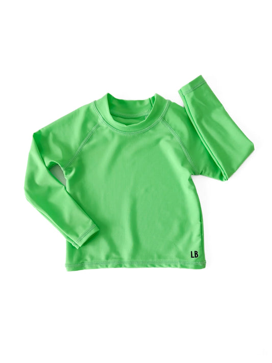 Little Bipsy Rash Guard || Neon Green