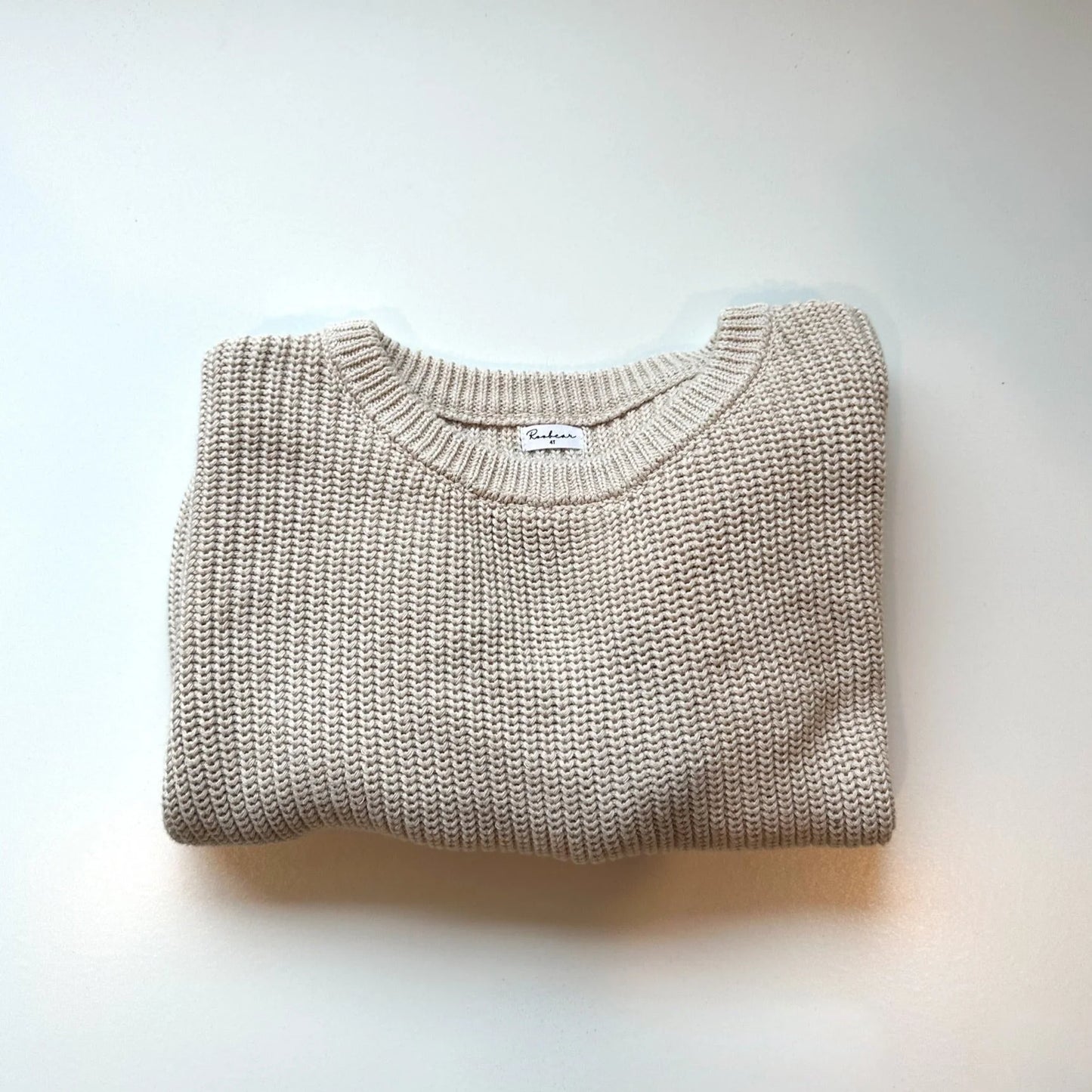 Roobear Classic Knit Sweater || Oat