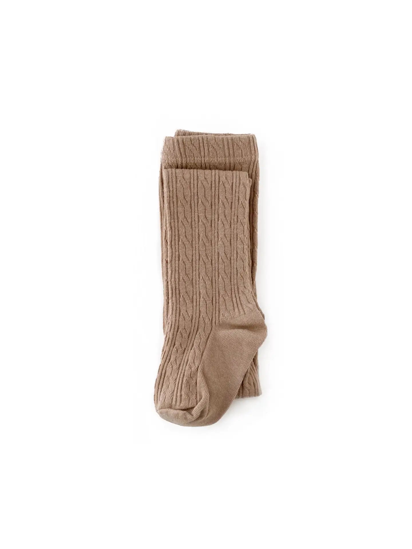 Little Stocking Co. Cable Knit Tights || Oat