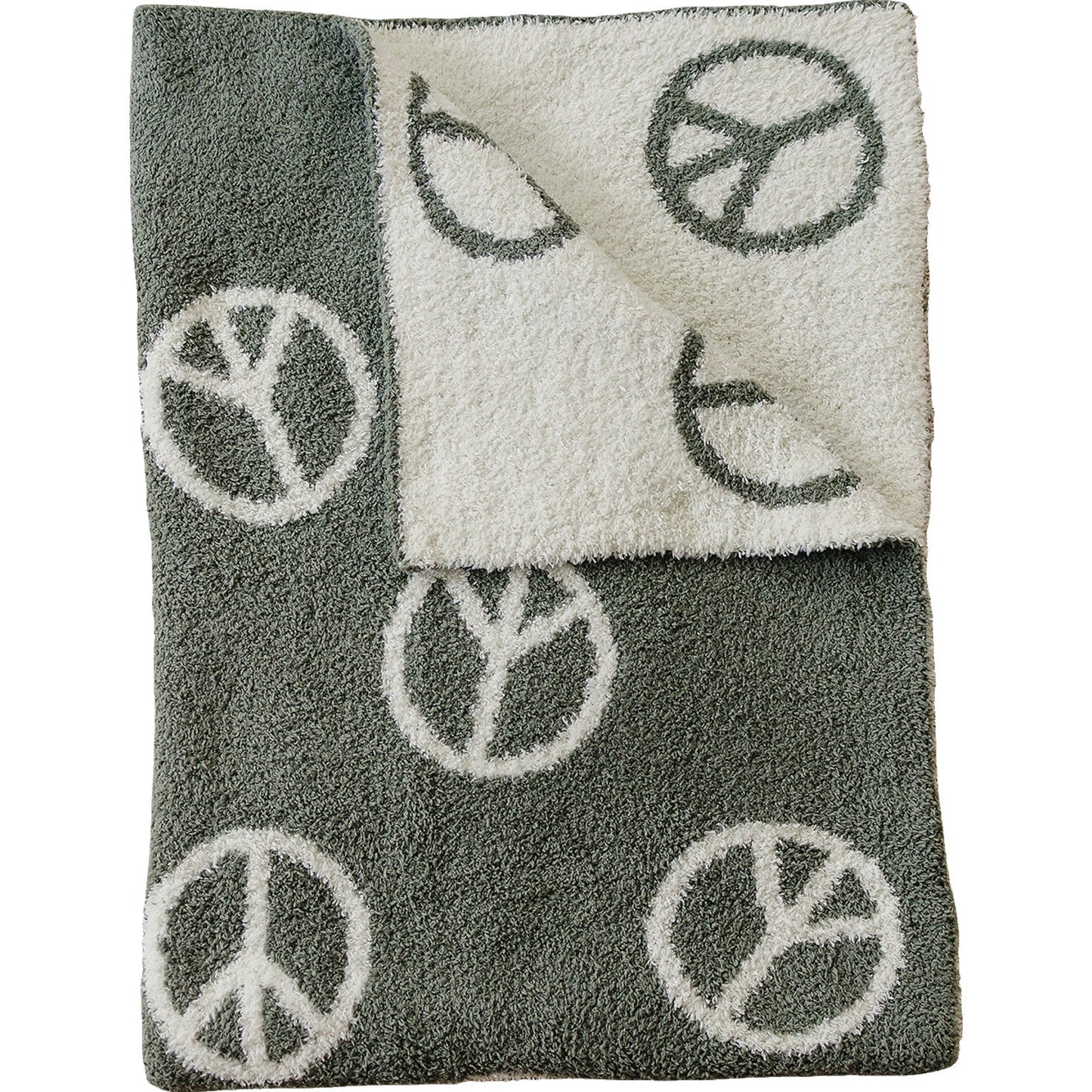 Mebie Baby Plush Adult Blanket || Peace