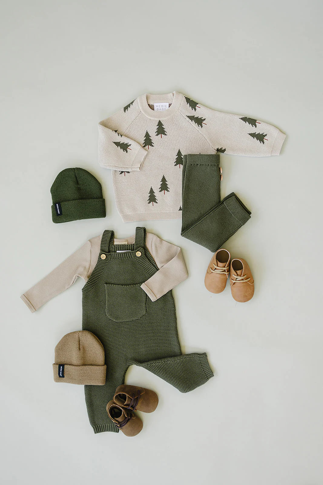 Mebie Baby Pine Tree Knit Sweater