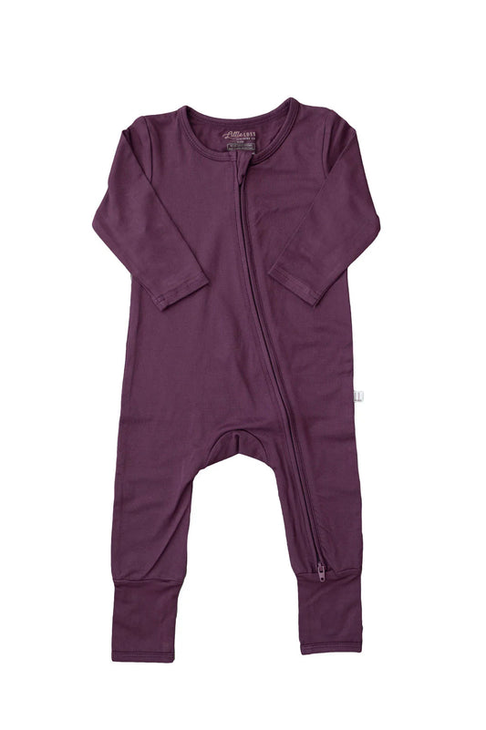 Little Lott Co. Bamboo Romper || Plum