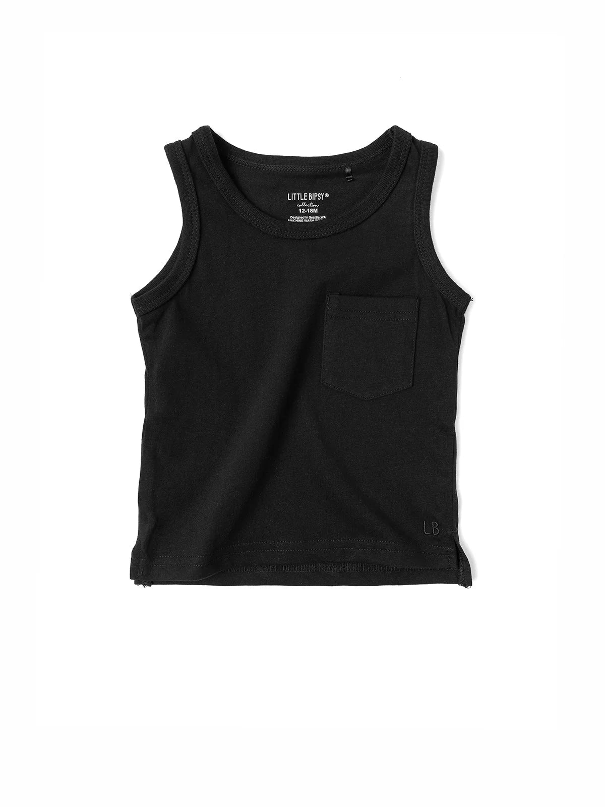 Little Bipsy Pocket Tank || Black