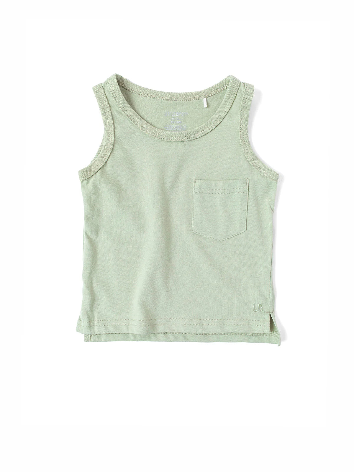 Little Bipsy Pocket Tank || Sage