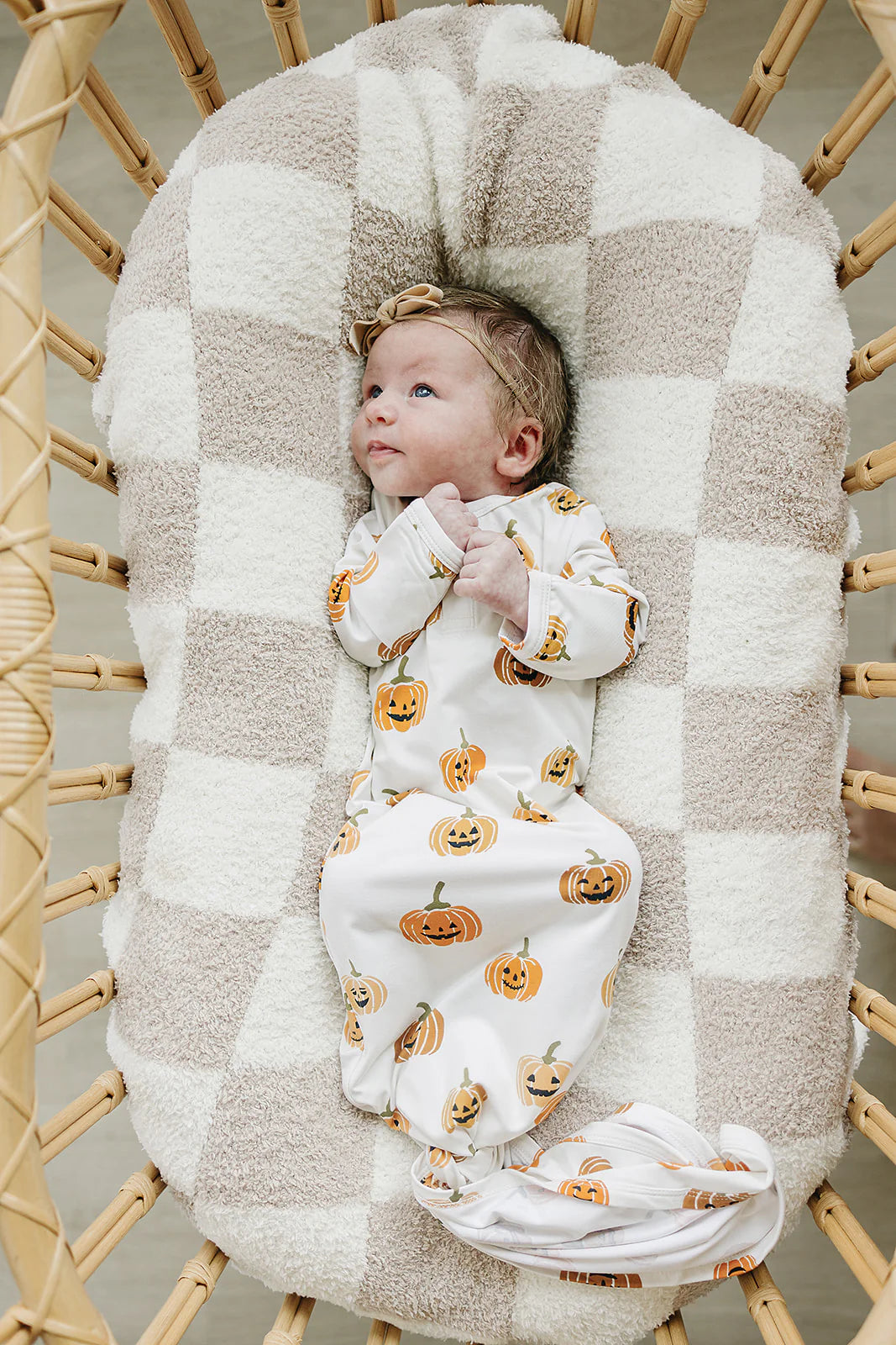 Mebie Baby Knot Gown || Pumpkins