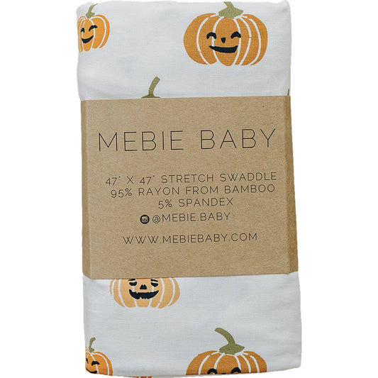 Mebie Baby Bamboo Stretch Swaddle || Pumpkin