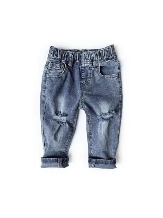 Little Bipsy Relaxed Fit Distressed Denim