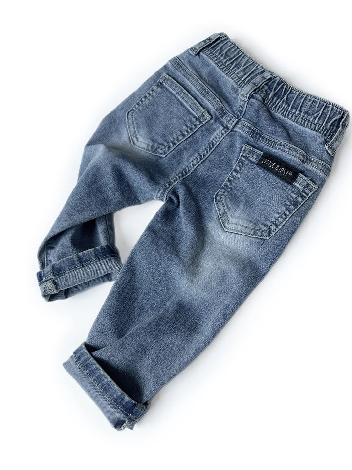 Little Bipsy Relaxed Fit Distressed Denim