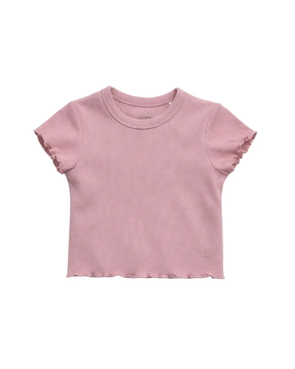 Little Bipsy Lettuce Hem Tee || Rosewood