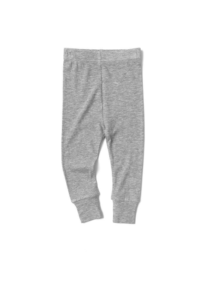 Little Bipsy Ribbed Legging || Grey