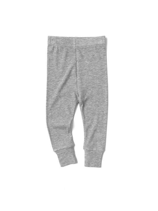 Little Bipsy Ribbed Legging || Grey