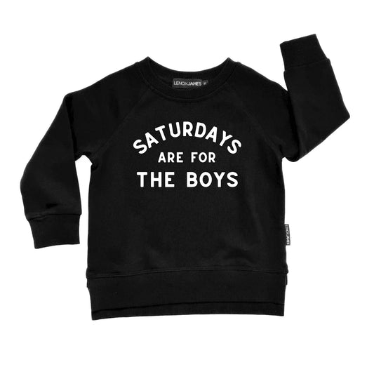 Lenox James Saturdays Are For The Boys Sweatshirt || Black