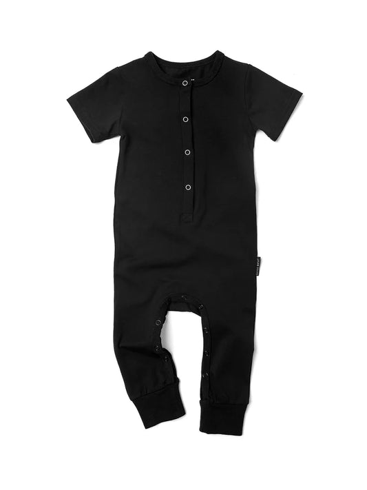 Little Bipsy Classic Snap Romper || Black