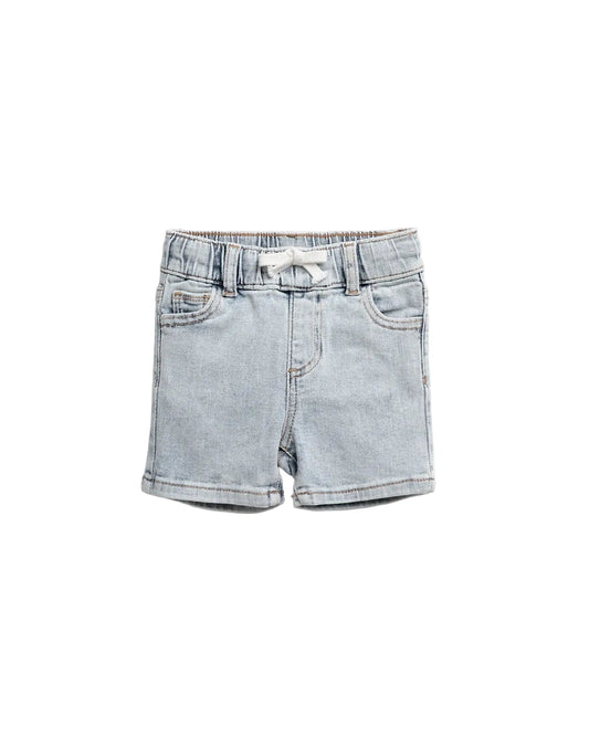 Little Bipsy Straight Denim Short || Light Wash