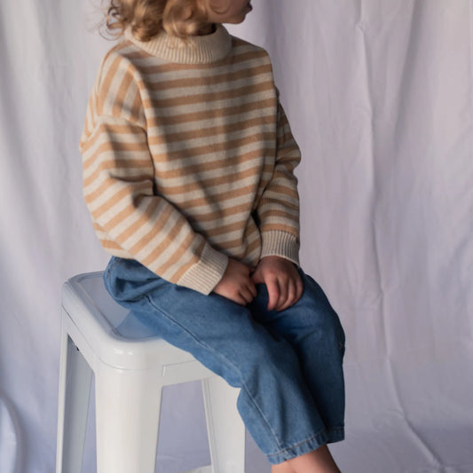 Roobear Classic Knit Sweater || Striped