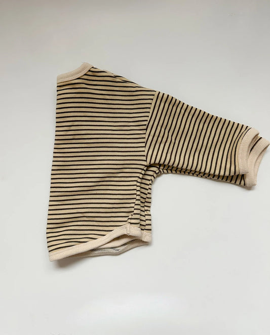 Roobear Striped Long Sleeve || Brown Striped