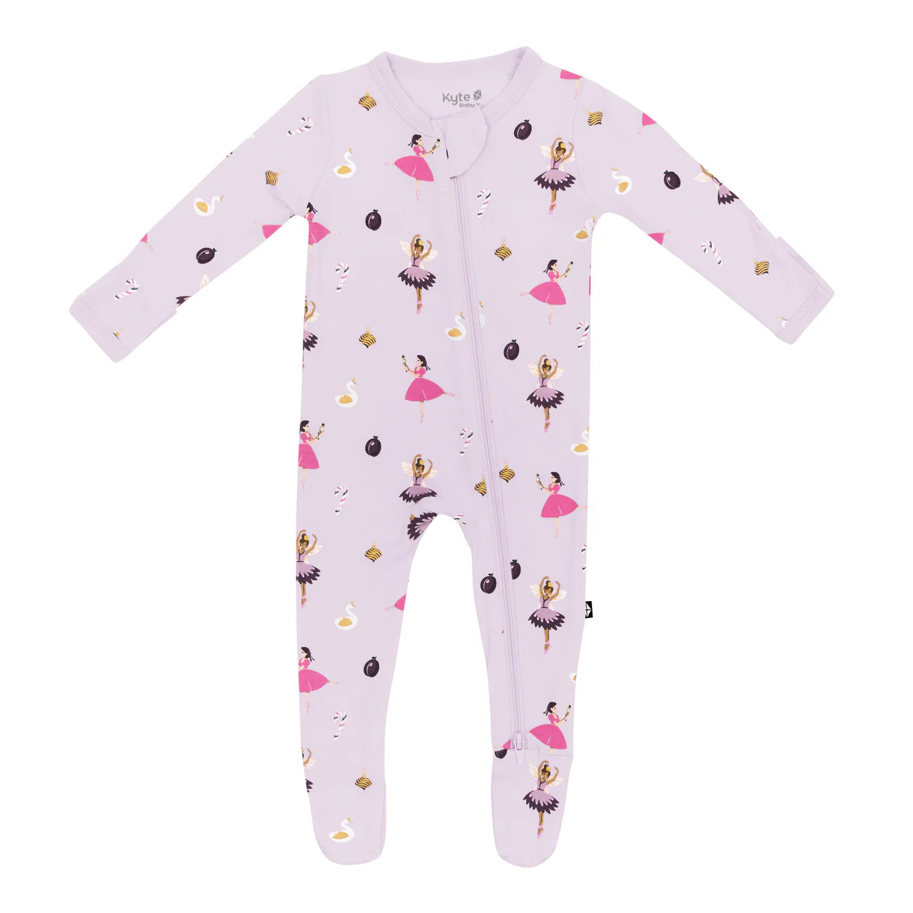 Kyte Baby Zippered Footie || Sugar Plum