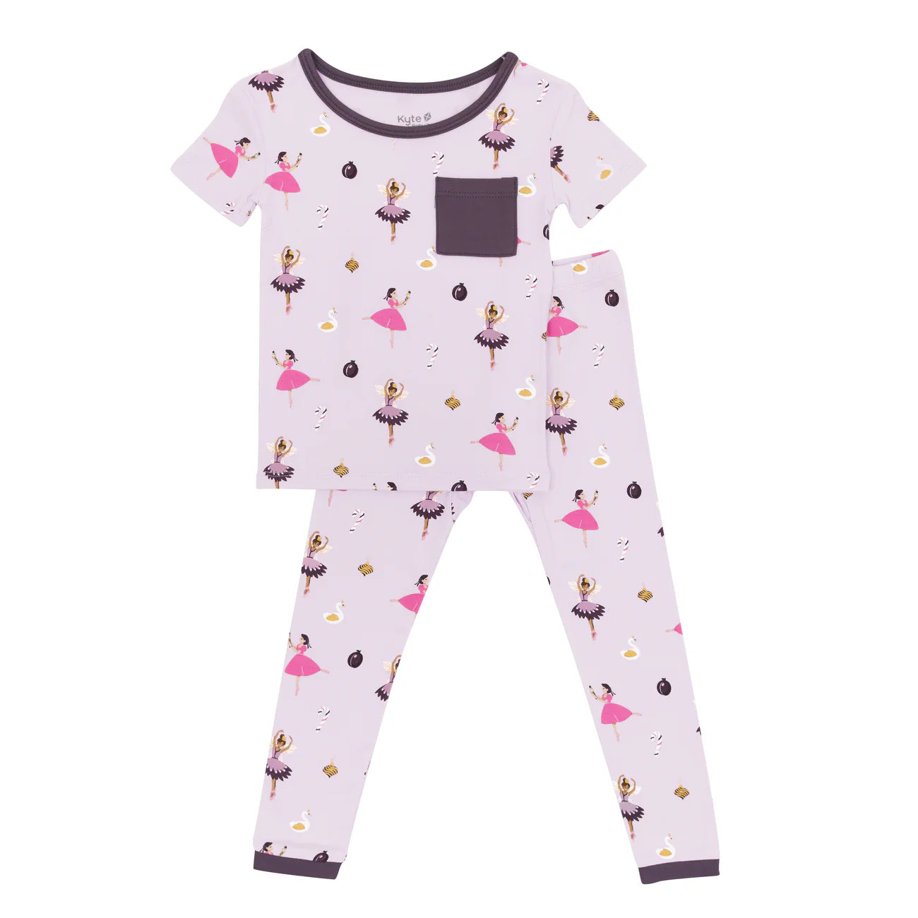 Kyte Baby Short Sleeve with Pants Pajamas || Sugar Plum