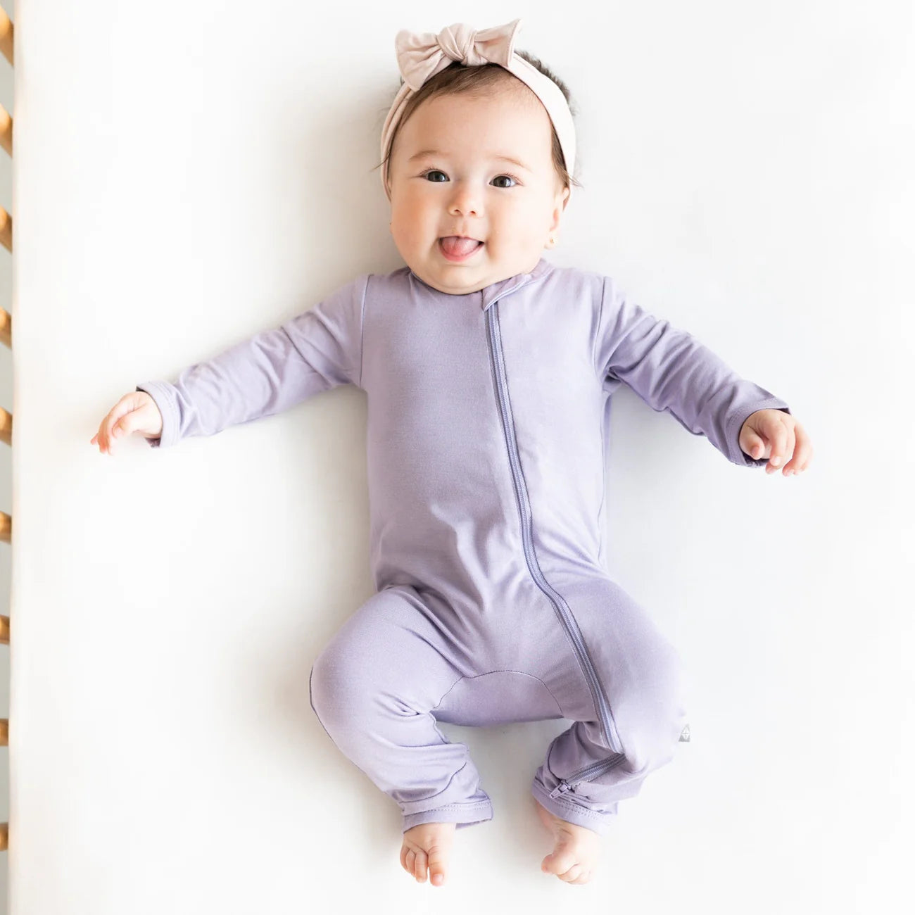 Kyte Baby Zippered Romper || Taro