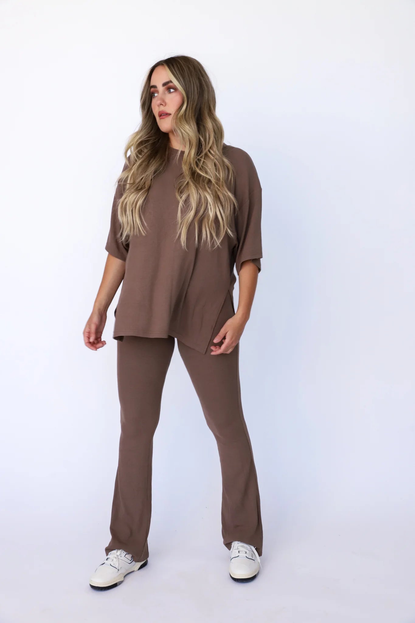 Foxy Kind || All Weekend Long Pant Set - Taupe