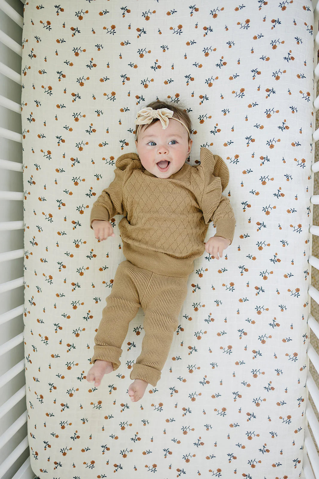 Mebie Baby Knit Leggings || Toffee