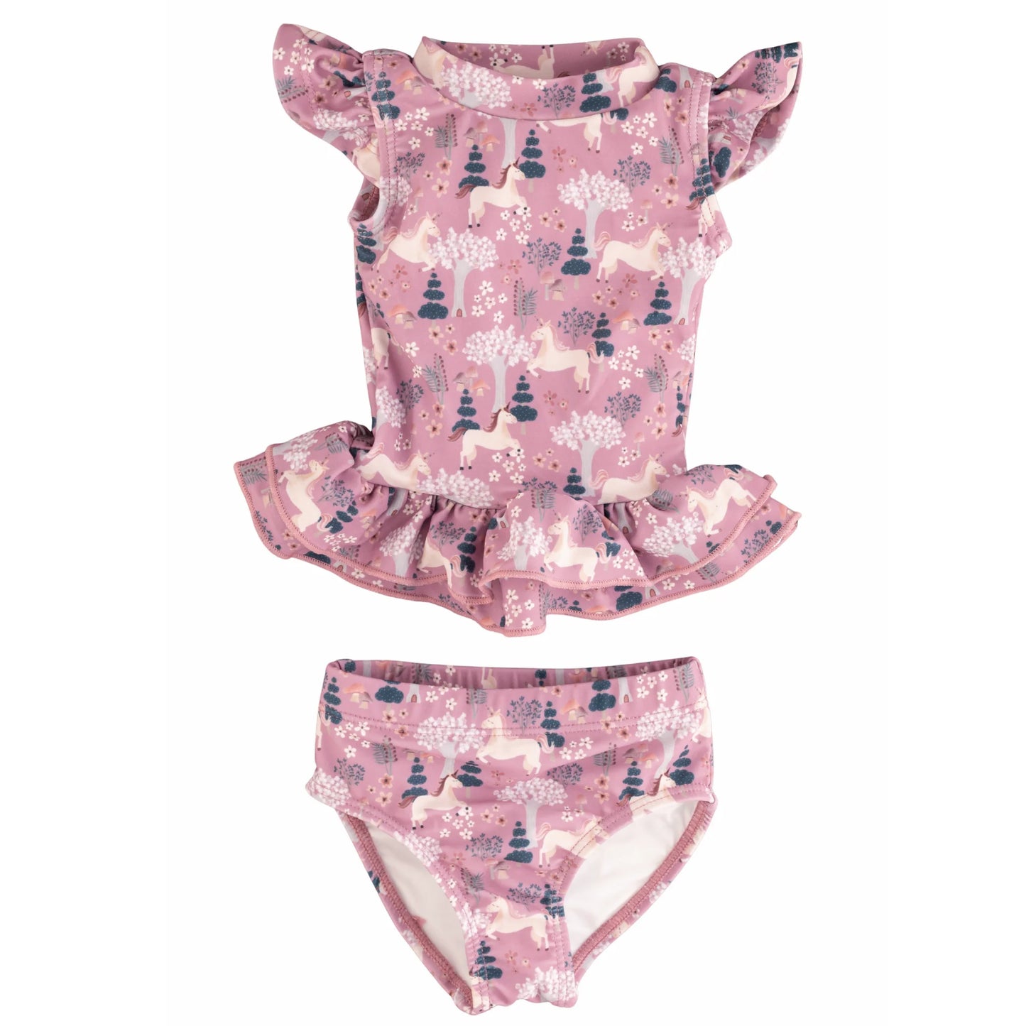 Current Tyed Girls 2 Piece Twirl Rashguard Set || The Kinsley