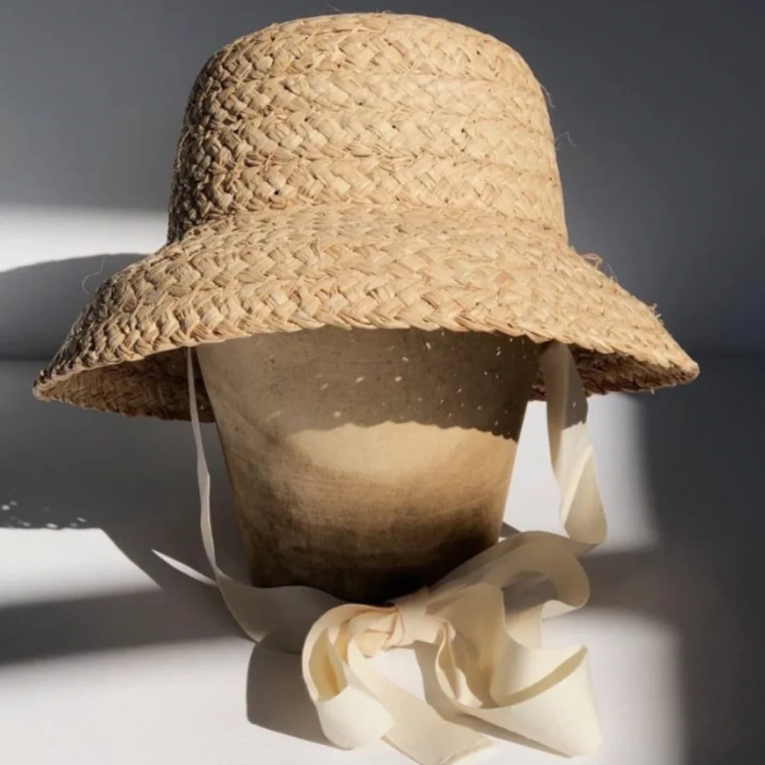 fini. The Label Vintage Straw Hat