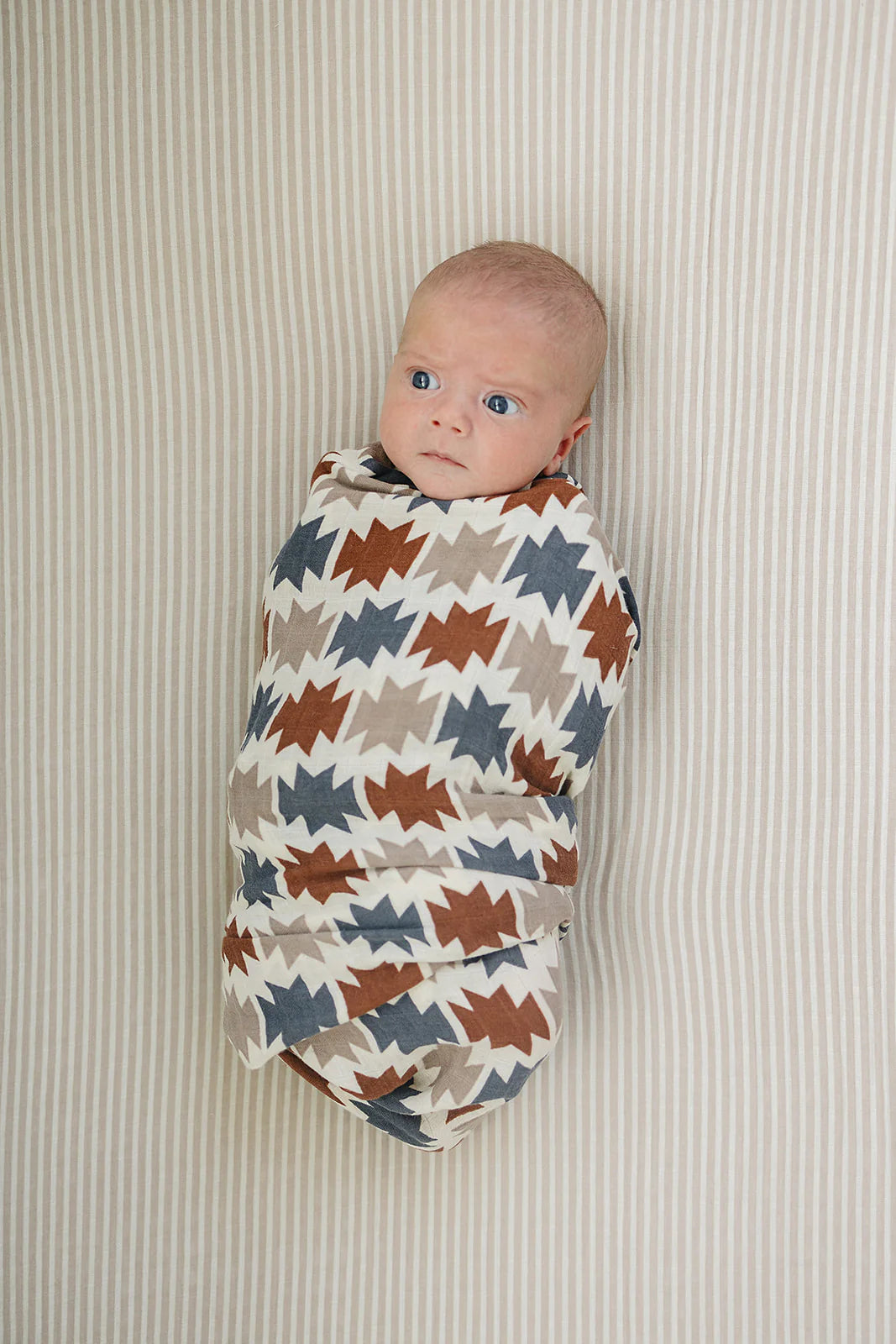 Mebie Baby Muslin Swaddle Blanket || Western Aztec