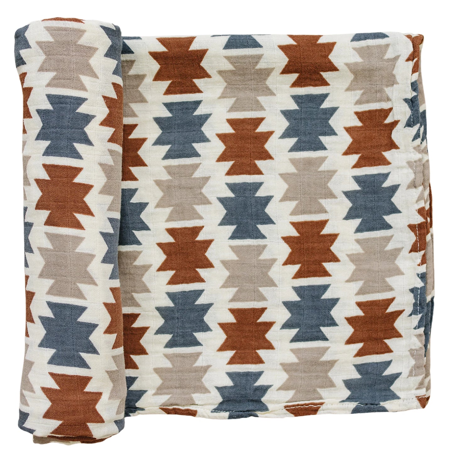 Mebie Baby Muslin Swaddle Blanket || Western Aztec