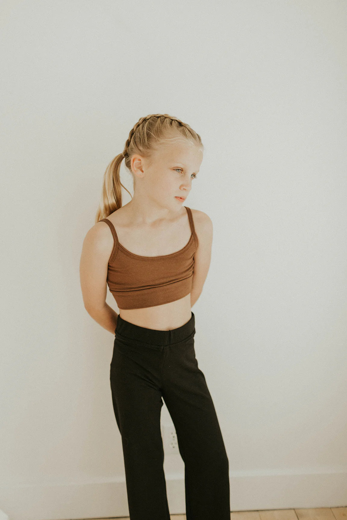 Jax and Lennon Youth Bralette || Cocoa Brown