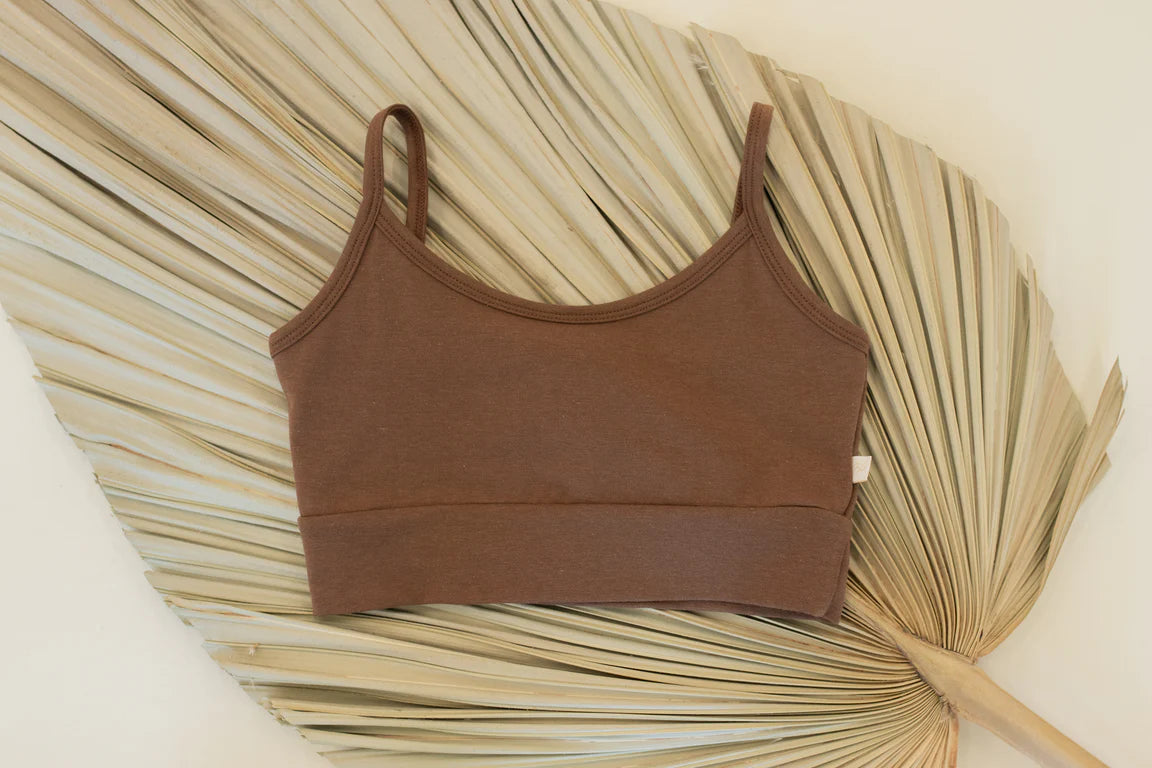 Jax and Lennon Youth Bralette || Cocoa Brown