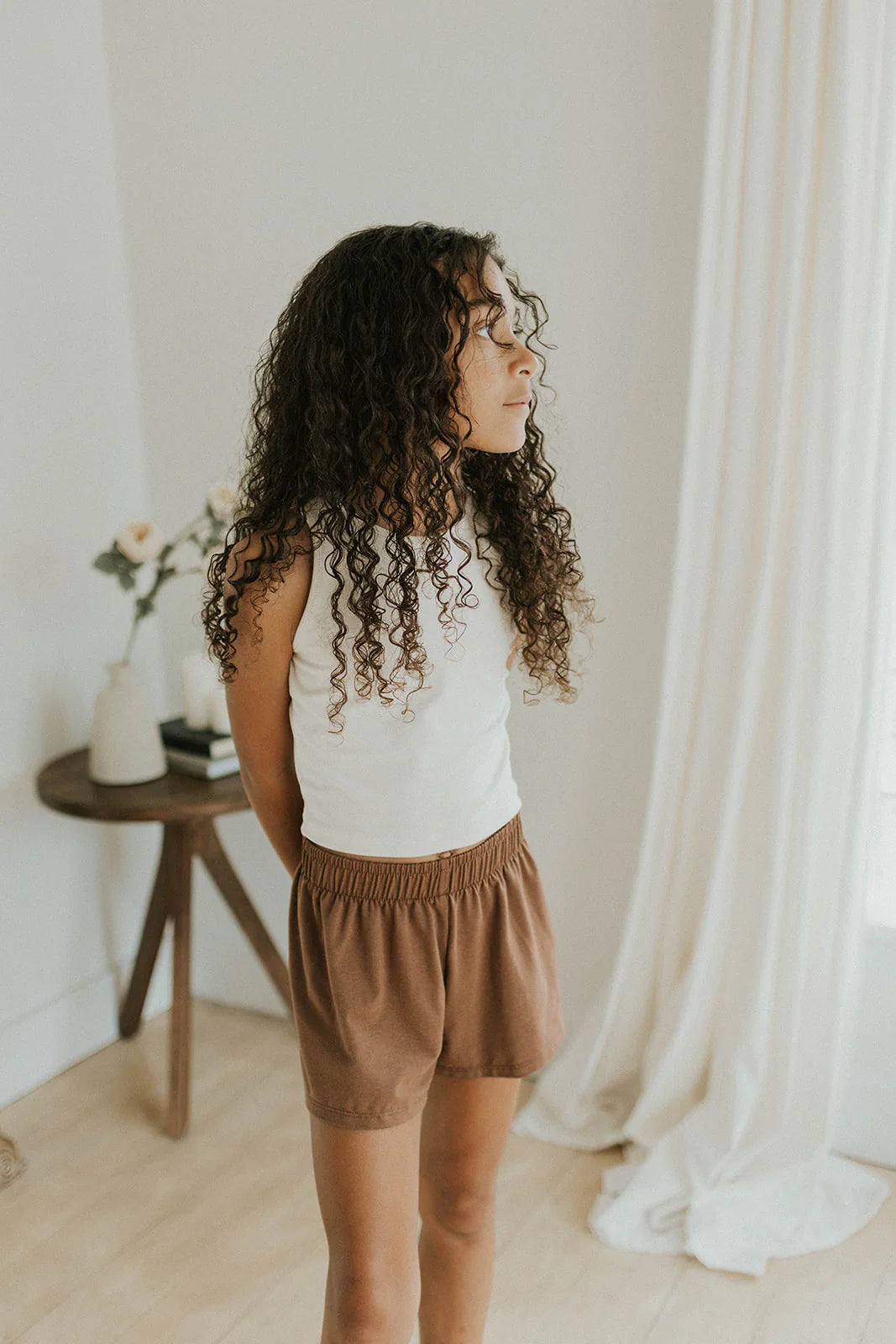 Jax and Lennon Youth Relaxed Shorts || Cocoa Brown